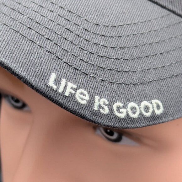 Life is Good. Tattered Chill Cap Americana Dog-Slate Gray - Picture 4 of 13